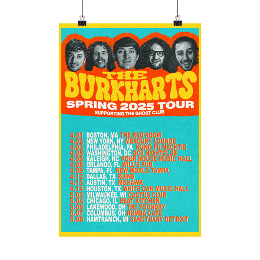 Tour Poster - The Burkharts Spring 2025